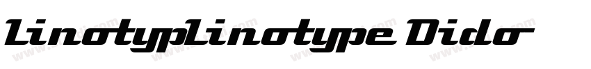 LinotypLinotype Dido字体转换